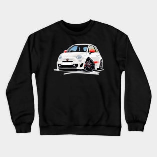 Fiat 500 Abarth White Crewneck Sweatshirt